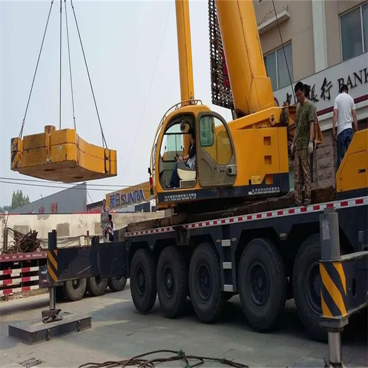 沁阳当地吊车出租|机器吊装|75吨|工厂搬迁服务